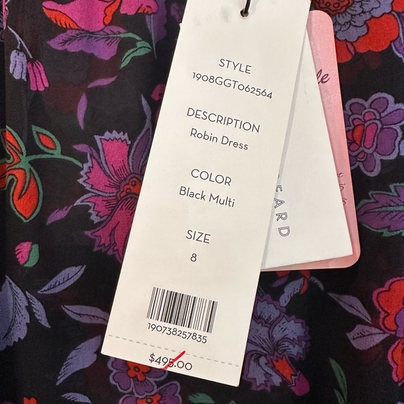 Veronica Beard NWT Floral Long Sleeve Dress size 8 - Picture 3 of 8